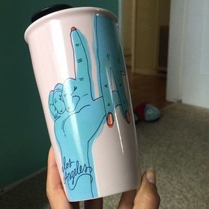 Starbucks LA pink coffee mug
